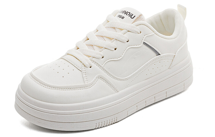 

Кроссовки HUANQIU Skateboarding Shoes Women's Low-top White, бежевый