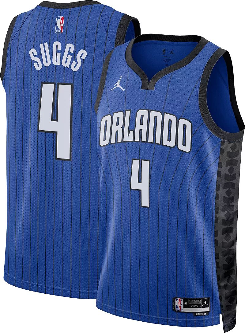 

Мужская майка Jordan Orlando Magic Jalen Suggs #4 Royal Dri-FIT Swingman