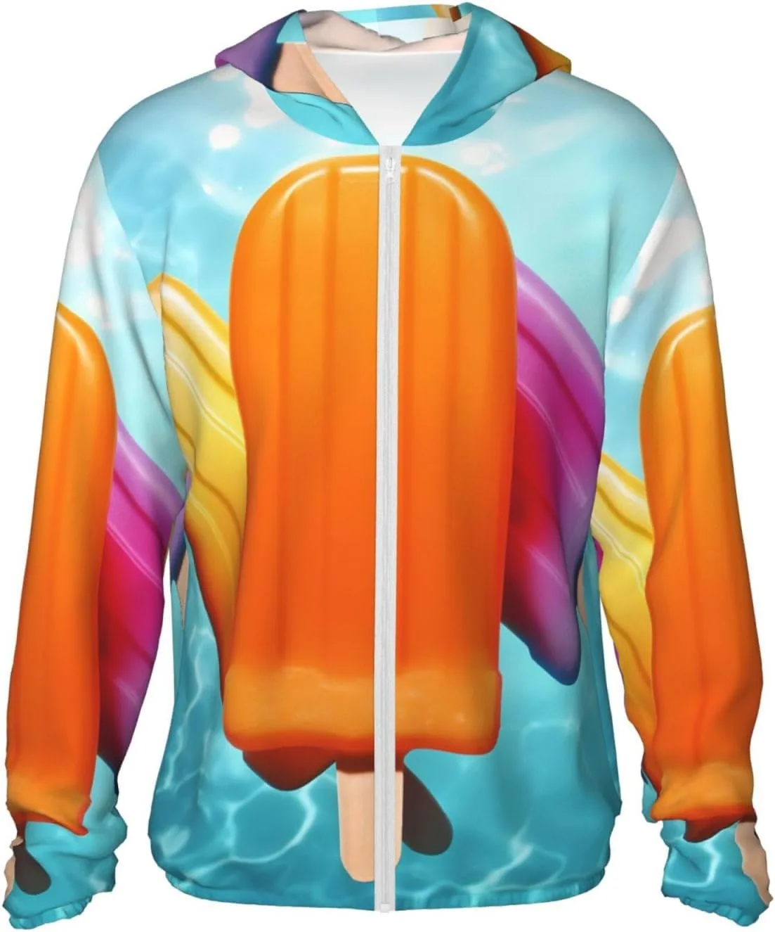 

Мужская толстовка с защитой от солнца UPF 50+ Ice Popsicles DWVTSLH