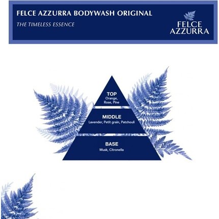 Felce Azzurra Оригинальный гель для душа 1,69 унции для унисекс — фото 2