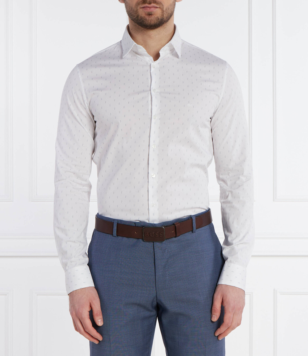 

Рубашка Calvin Klein Slim Fit, белый