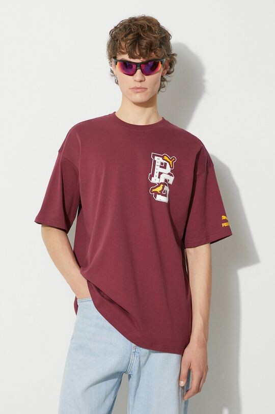 

Футболка из коллаборации с STAPLE Puma, гранат