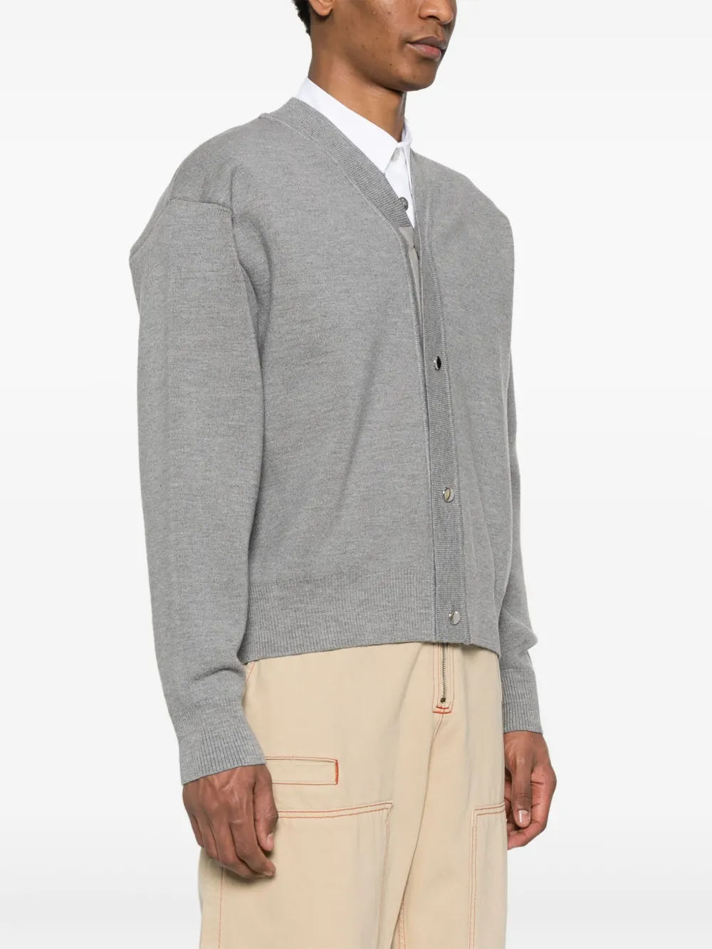 Кардиган Le Cardigan Boutonné JACQUEMUS, серый — фото 3