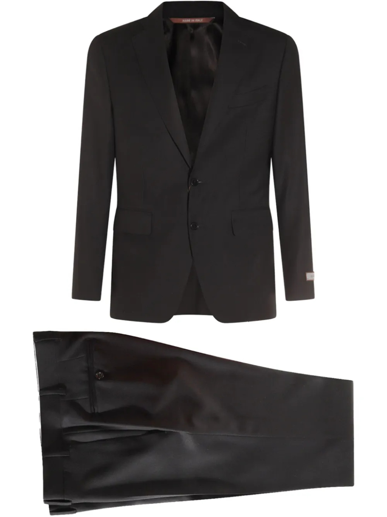 

Костюм с нашивкой-логотипом Canali, черный