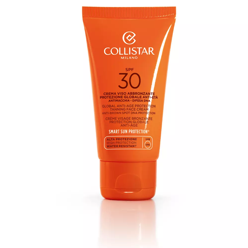 

Крем для лица Crema rostro bronceadora protección global antiedad spf30 Collistar, 50 мл.