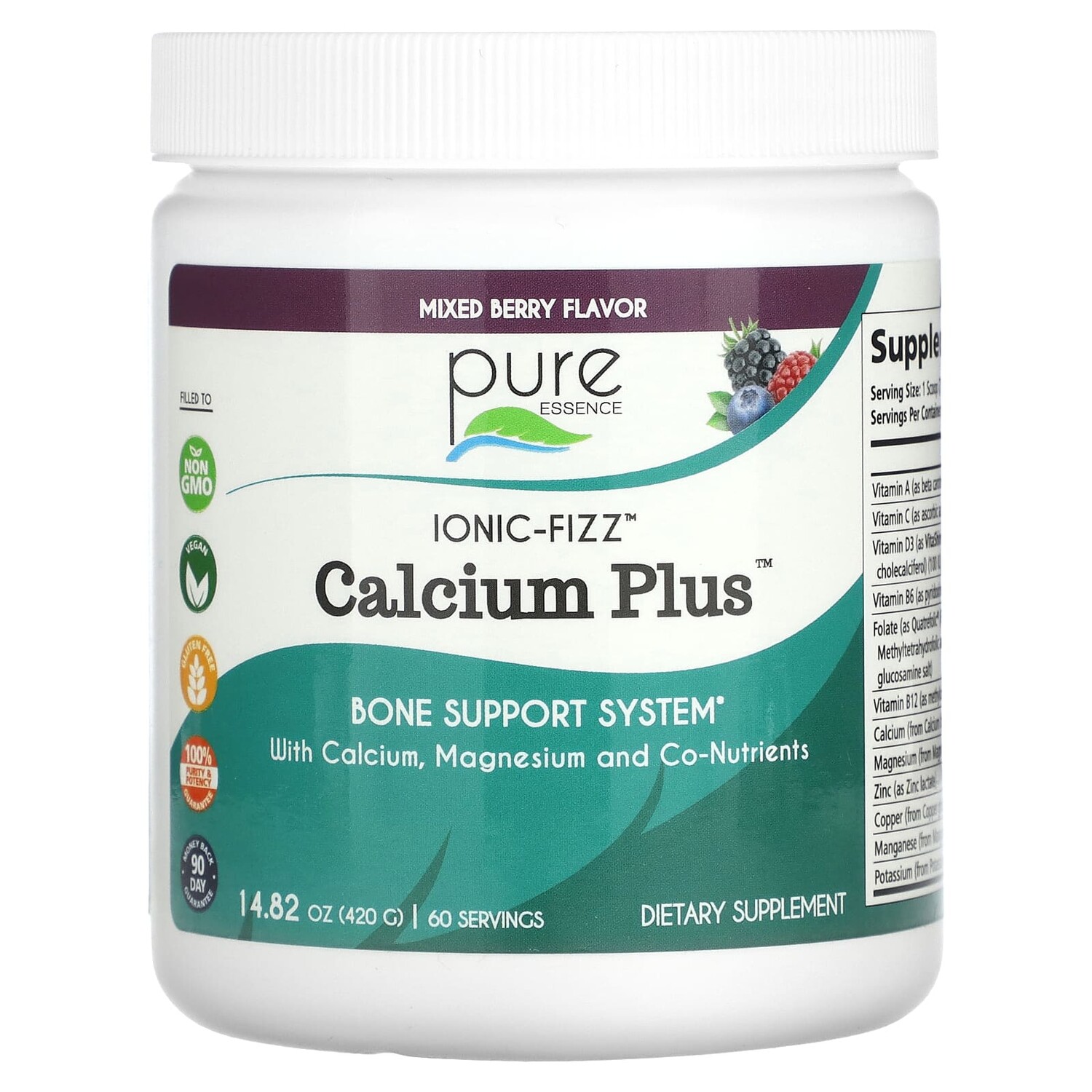 

Pure Essence Ionic-Fizz Calcium Plus Ягодный микс 420 грамм