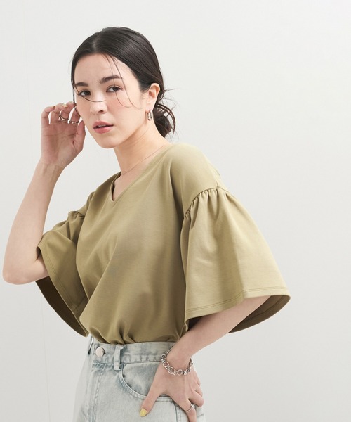 

Футболка с объемными рукавами, технология UV Care, бренд LE CERCLE par rope'