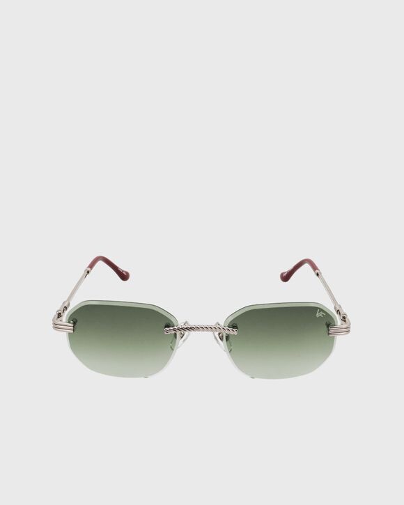 

Солнцезащитные очки Vintage Frames Hustler Drill Mount 24Kt White Gold, цвет white gold/army green