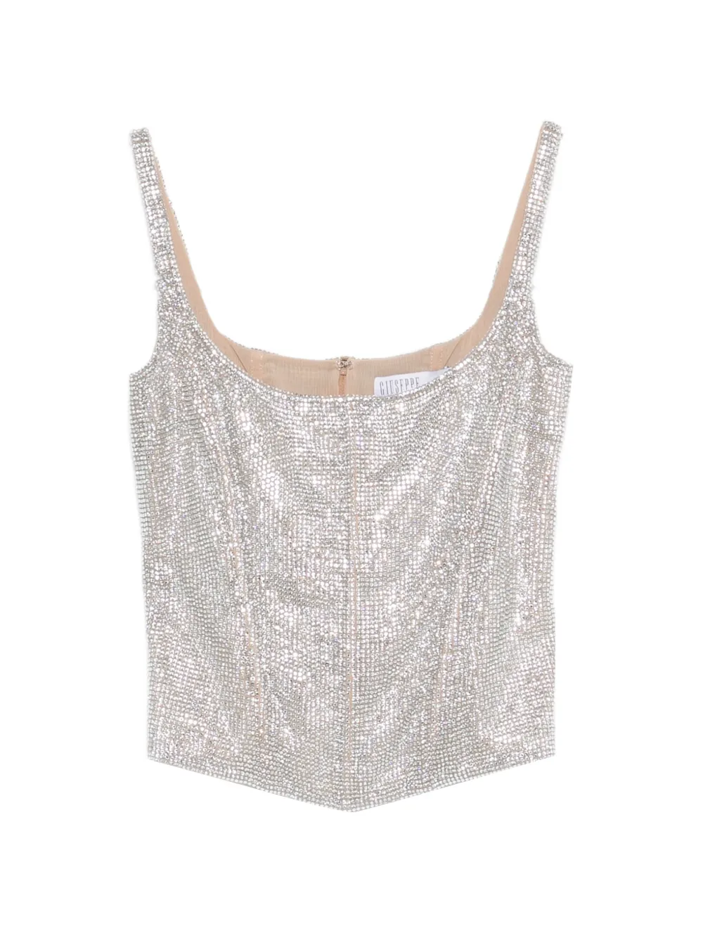 

Декорированный топ Giuseppe Di Morabito, серебряный