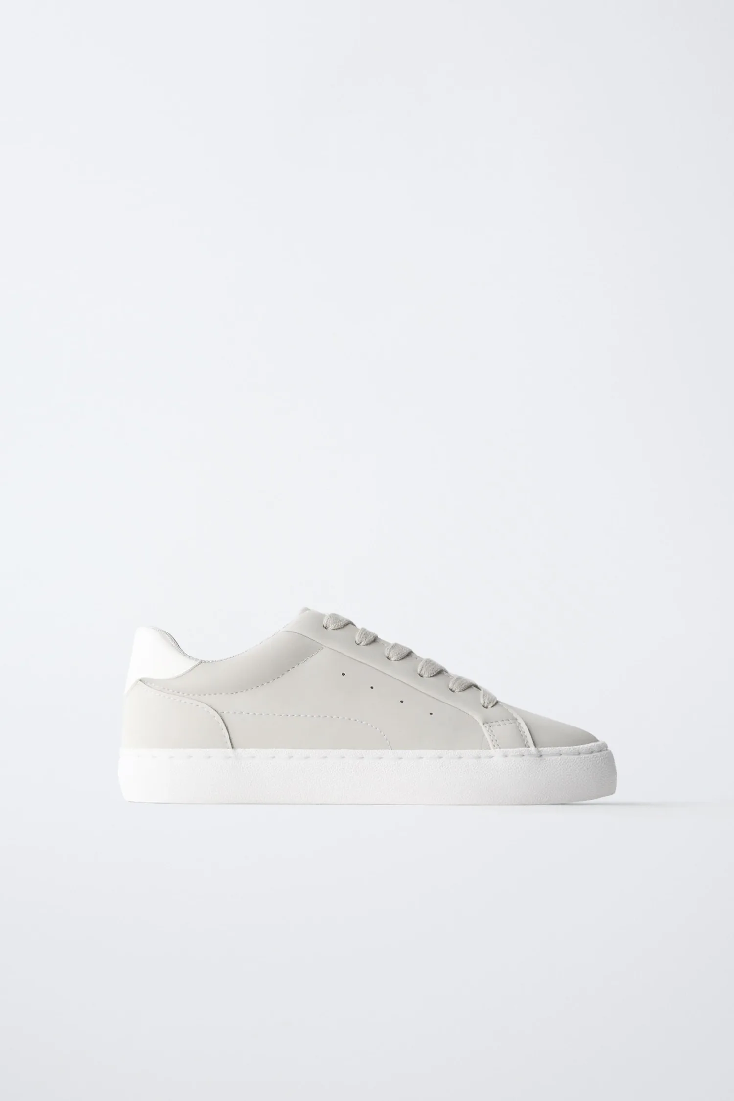 Мягкие кроссовки Zara, экрю/белый