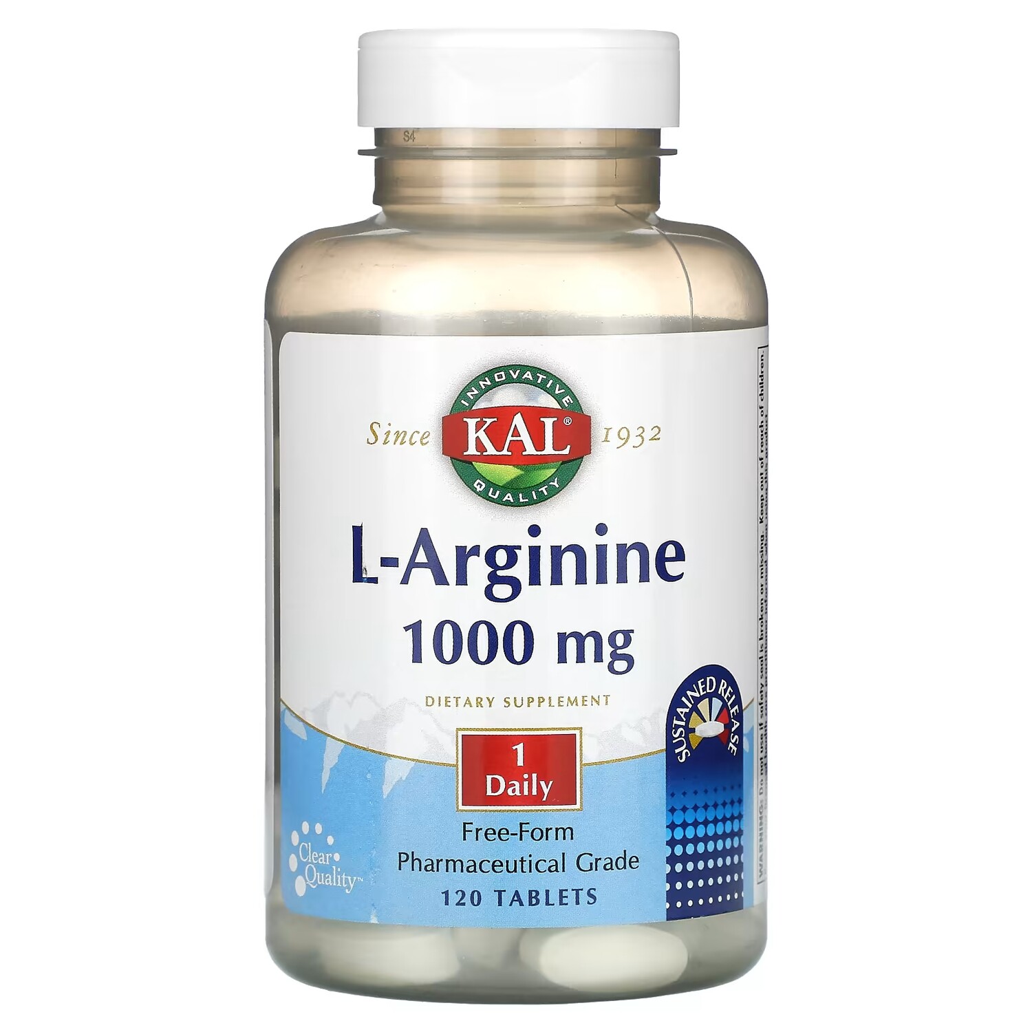 

L-аргинин KAL, 1000 мг, 120 таблеток