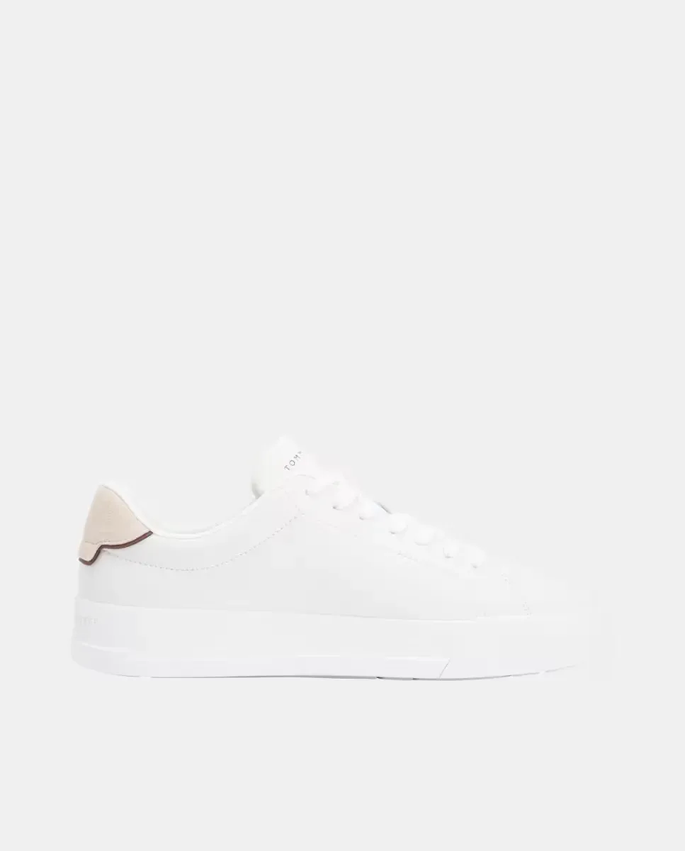 Кожаная обувь в форме шлема с логотипом Tommy Hilfiger, Blanco Roto