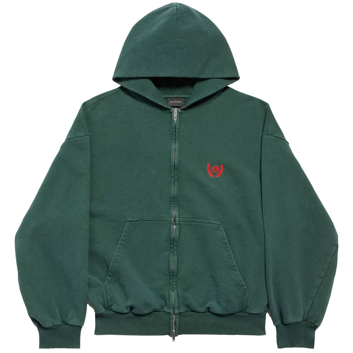 

SS26 Свитшот Regular Fit Мужской Balenciaga, темно зеленый
