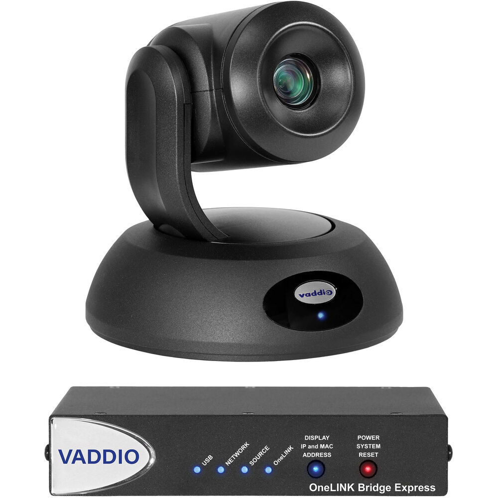 

Система Vaddio RoboSHOT 12E HDBT OneLINK Bridge Express (черная)