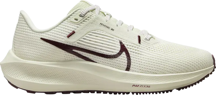 Кроссовки Wmns Air Zoom Pegasus 40 'Sea Glass Burgundy', кремовый
