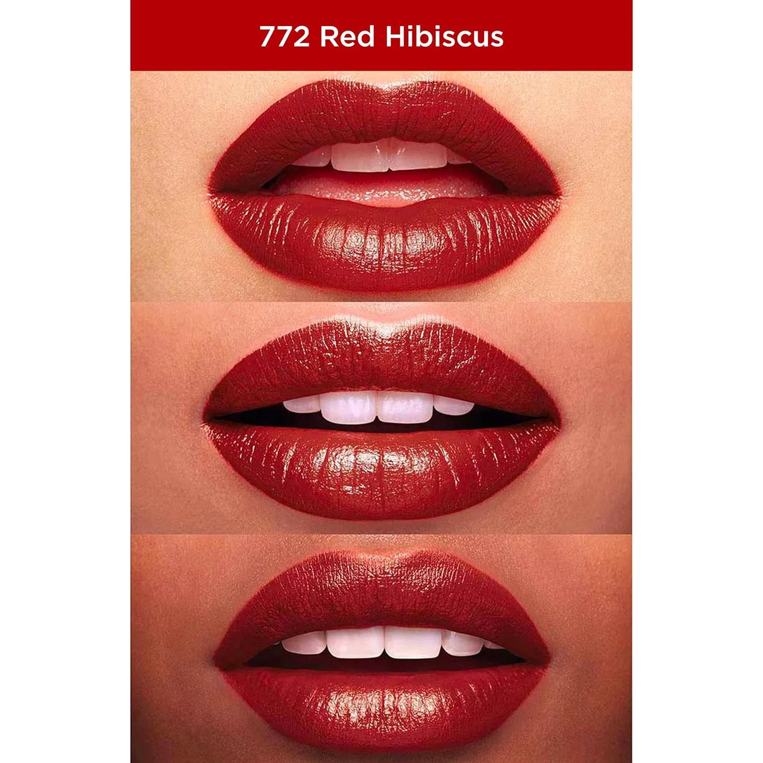 Помада Clarins Joli Rouge | Стойкая, сатиновое покрытие | Увлажняющая, питательная и легкая | Для всех типов кожи | 0,1 унции, 772 Red Hibiscus — фото 3