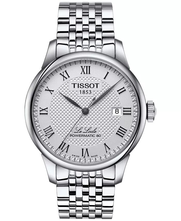 

Мужские швейцарские часы Le Locle с браслетом из нержавеющей стали 39 мм Tissot