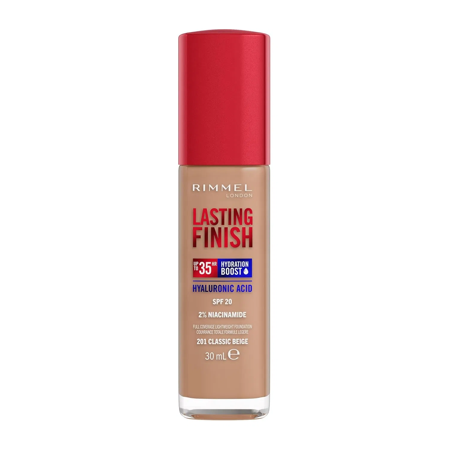 Увлажняющая тональная основа Rimmel London Lasting Finish 35H, оттенок Classic Beige Rimmel, 201 Classic Beige
