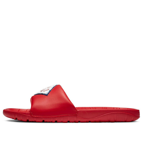 

Тапочки break se red slippers Air Jordan, красный