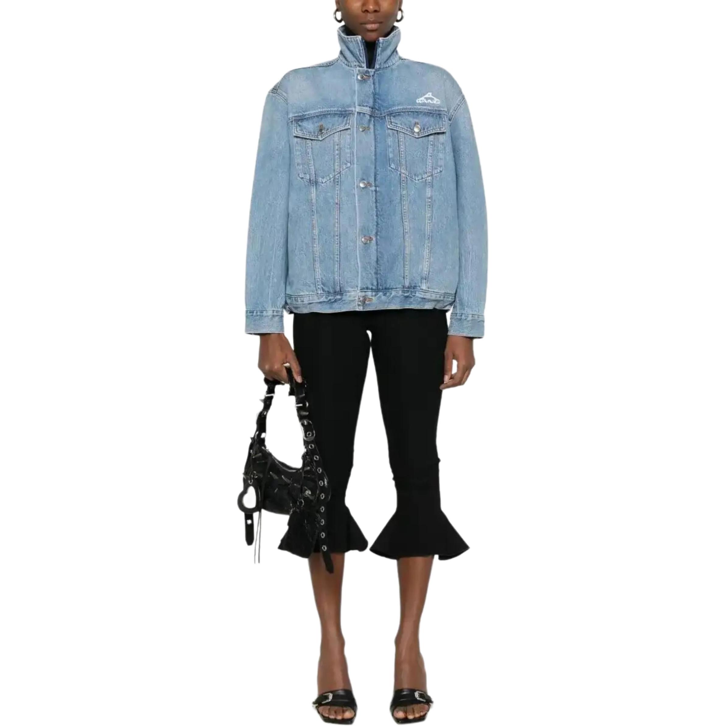 Alexander Wang Винтажная куртка с пятью карманами светло-индиго, Blue — фото 3