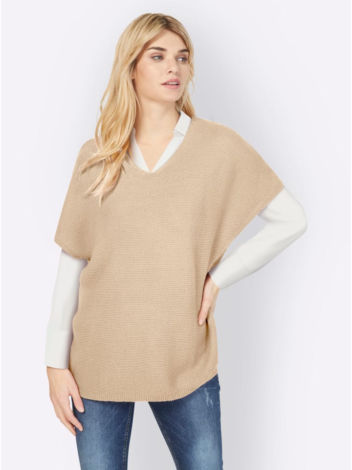 

Heine Длинный пуловер цвета слоновой кости