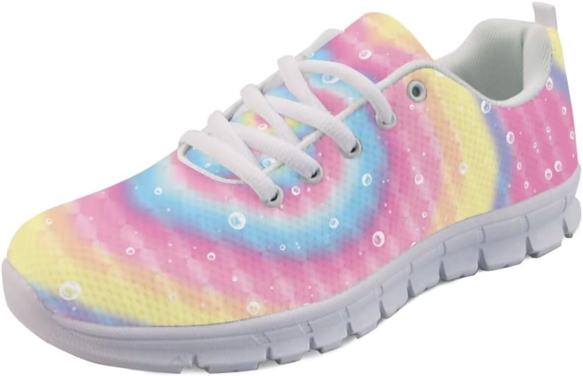 

Модные кроссовки низкие для бега для женщин и мужчин, теннисные, прогулочные, спортивные, фитнес-кроссовки, кроссовки для фестивалей Getelinseng, Rainbow Tie-dye