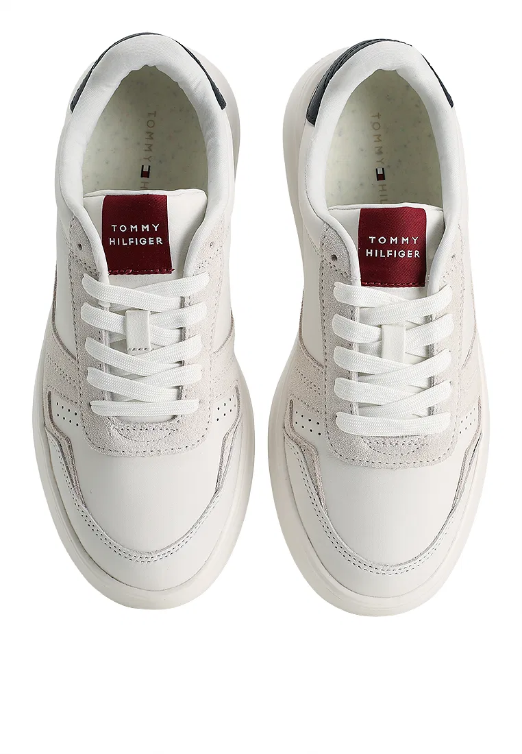 Кроссовки мужские, Tommy Mainline, Modern Lightcup Trainers Tommy Hilfiger, экрю — фото 4