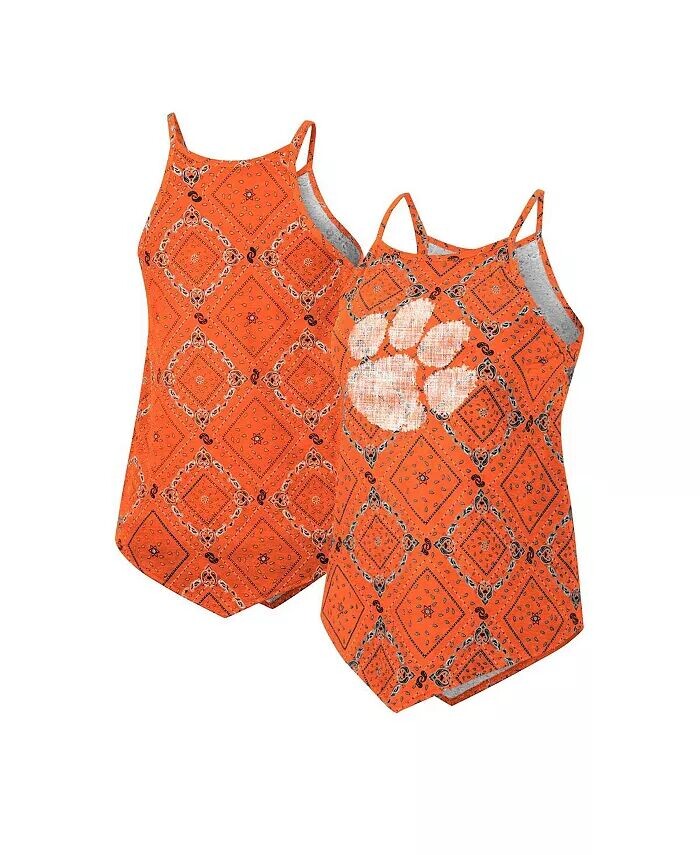 

Оранжевая рваная майка-бандана Clemson Tigers из коллаборации с Wrangler Colosseum