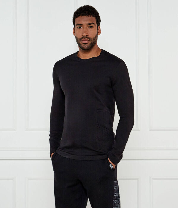 

Лонгслив Ea7 Regular Fit, черный