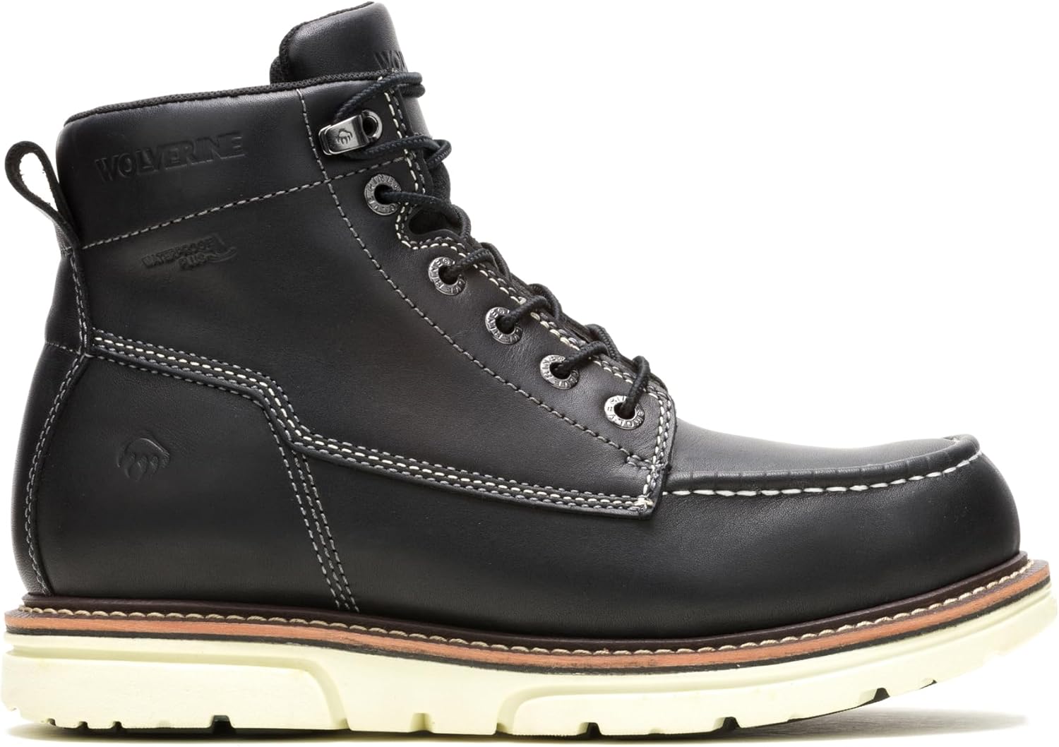 

Мужские ботинки Wolverine I 90 Durashocks с шнуровкой и носком-мокасином, 15 см, белый/черный