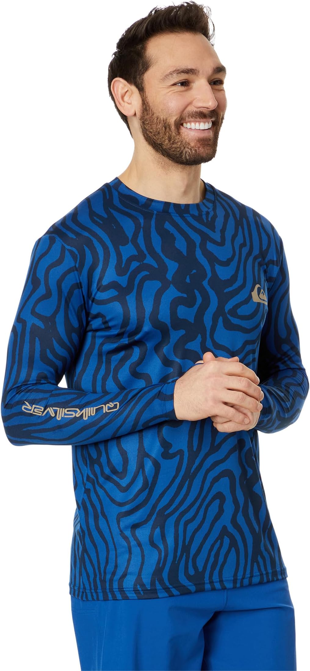 

Плавки Quiksilver Everyday Surf Tee Long Sleeve, цвет Monaco Blue