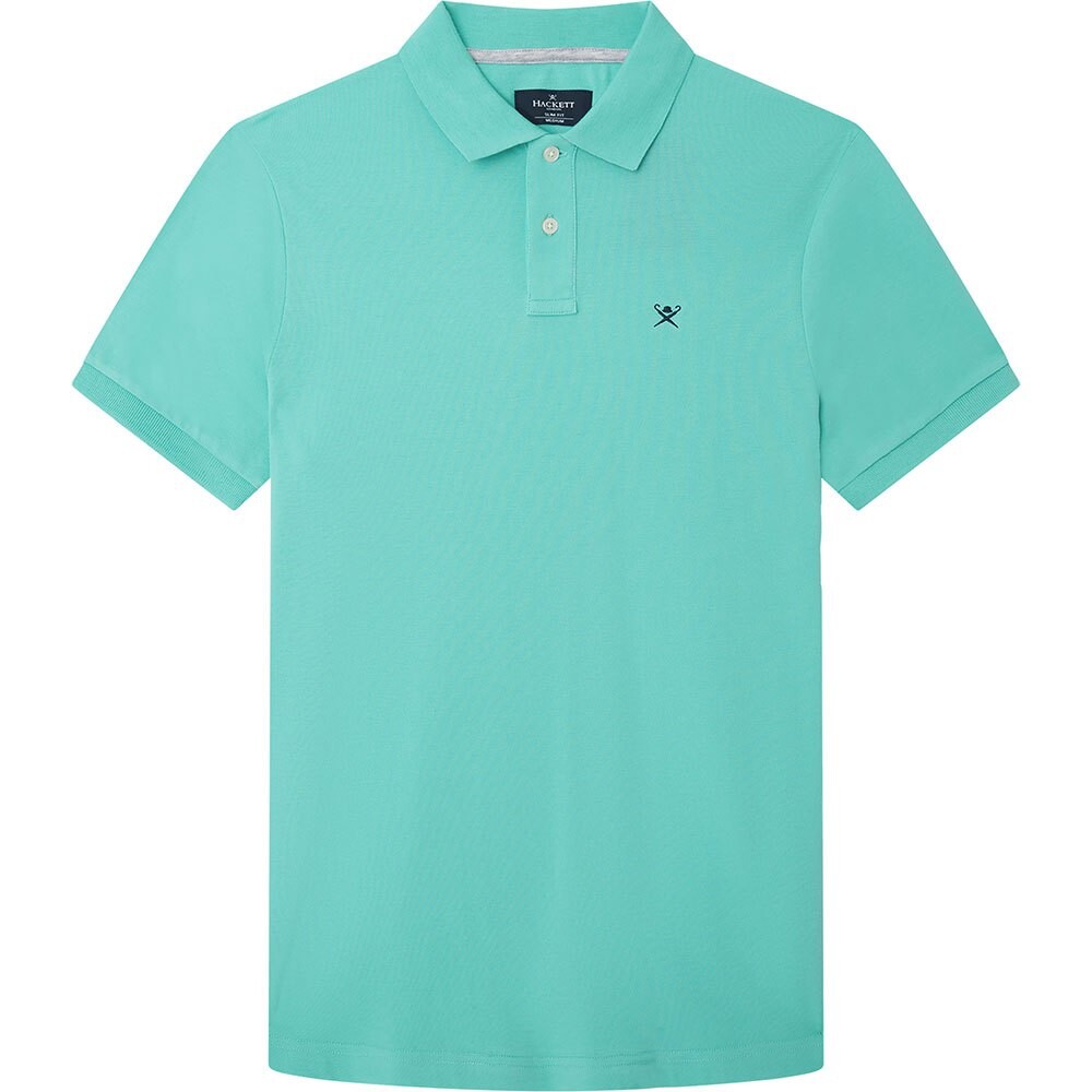 

Поло с коротким рукавом Hackett Slim Fit Logo, зеленый