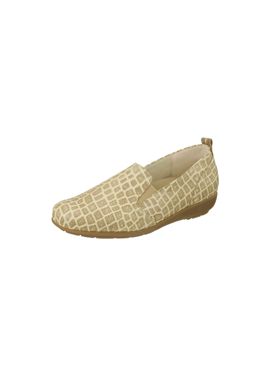Тапочки Clea из мягкой кожи оленя Natural Feet, бежевый
