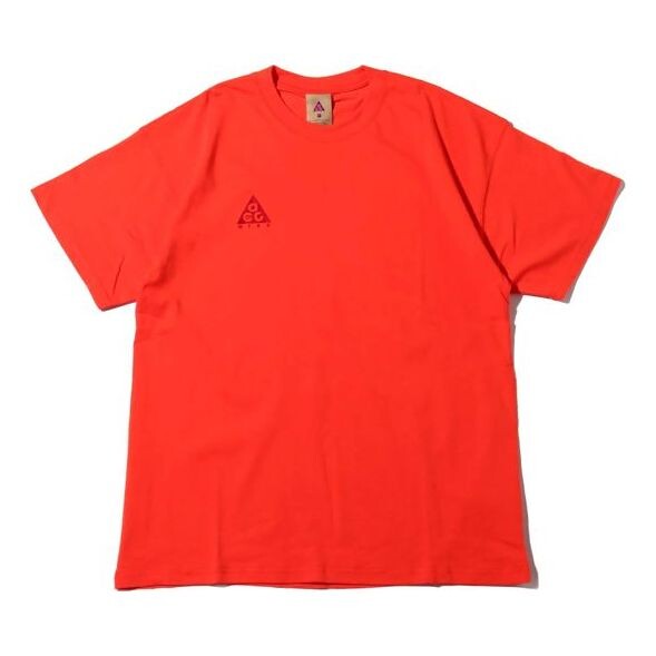 Футболка acg small logo casual с коротким рукавом красные Nike, красный