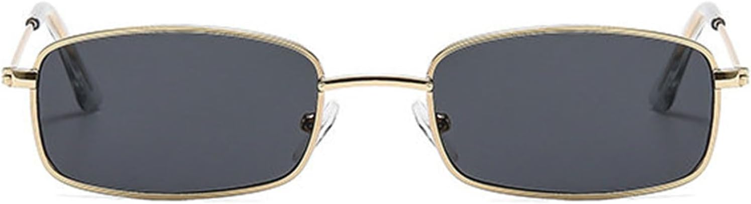 

Солнцезащитные очки Willochra в стиле ретро, ​​прямоугольные, для женщин и мужчин, маленькие, винтажные, в стиле 90-х, металлические, узкие, панк, солнцезащитные очки UV400, C2