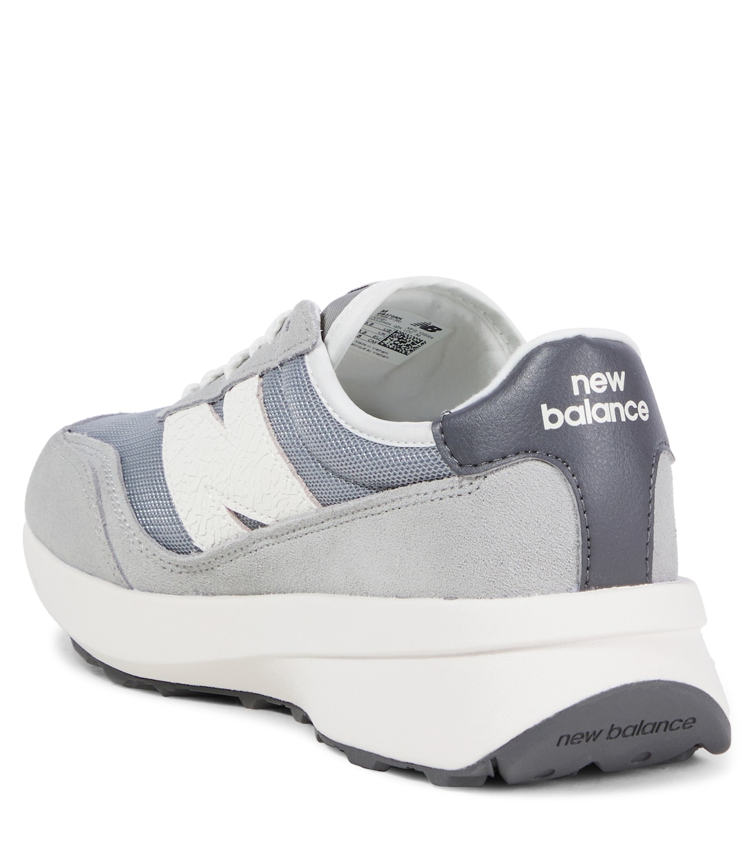 Кроссовки 370 Junior с замшевой отделкой New Balance Kids, Concrete — фото 2