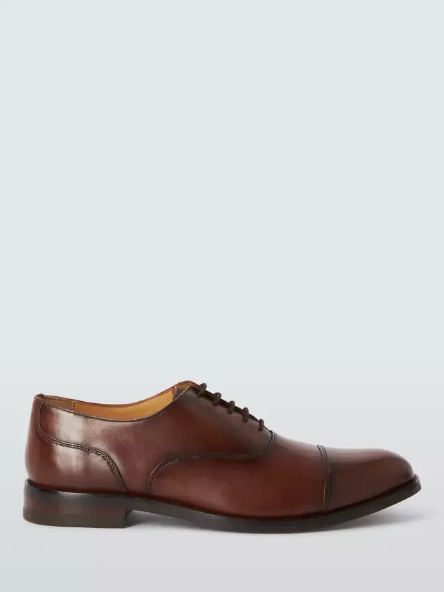 Классические кожаные оксфордские туфли John Lewis, Brown Mid