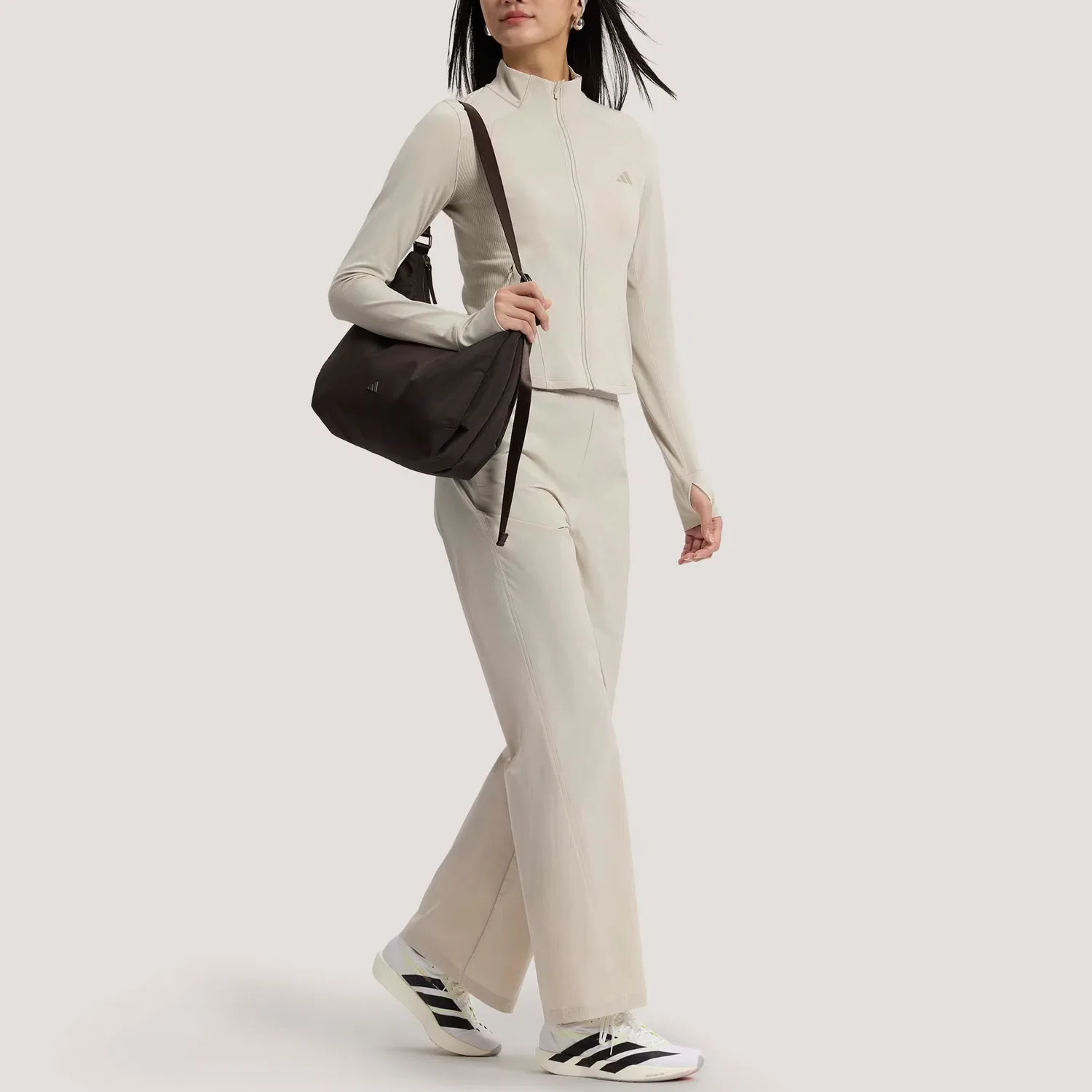 Куртка женская SOFT LUX SLIM Adidas, Miracle Bauxite Brown — фото 4