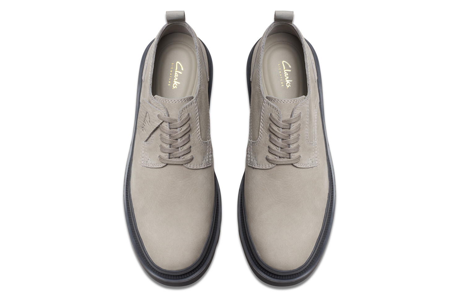 Мужские повседневные мужские низкие серые Clarks — фото 2