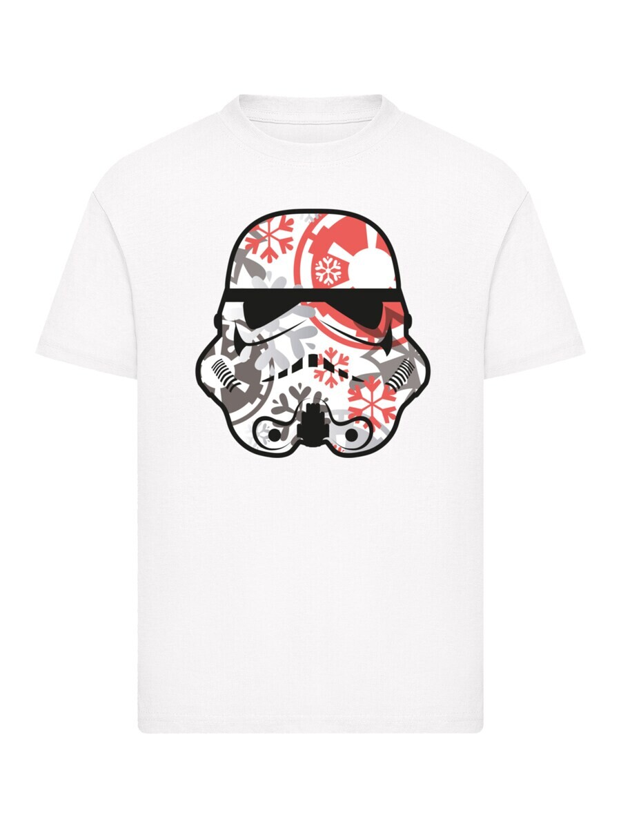 

Лонгслив F4NT4STIC Shirt Star Wars Trooper Head Snoflakes, белый