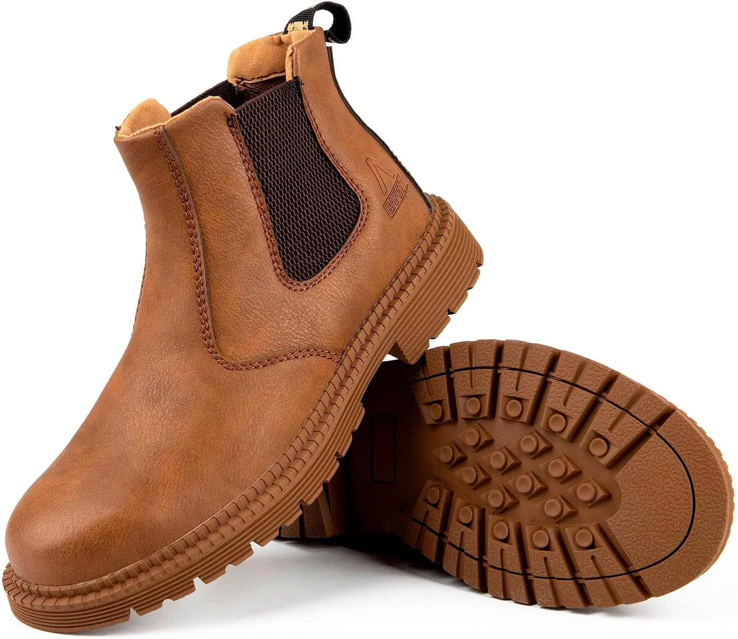 Мужские ботильоны Generisch, рабочие ботинки с толстой подошвой, для всех сезонов, повседневная мода, Khaki — фото 4