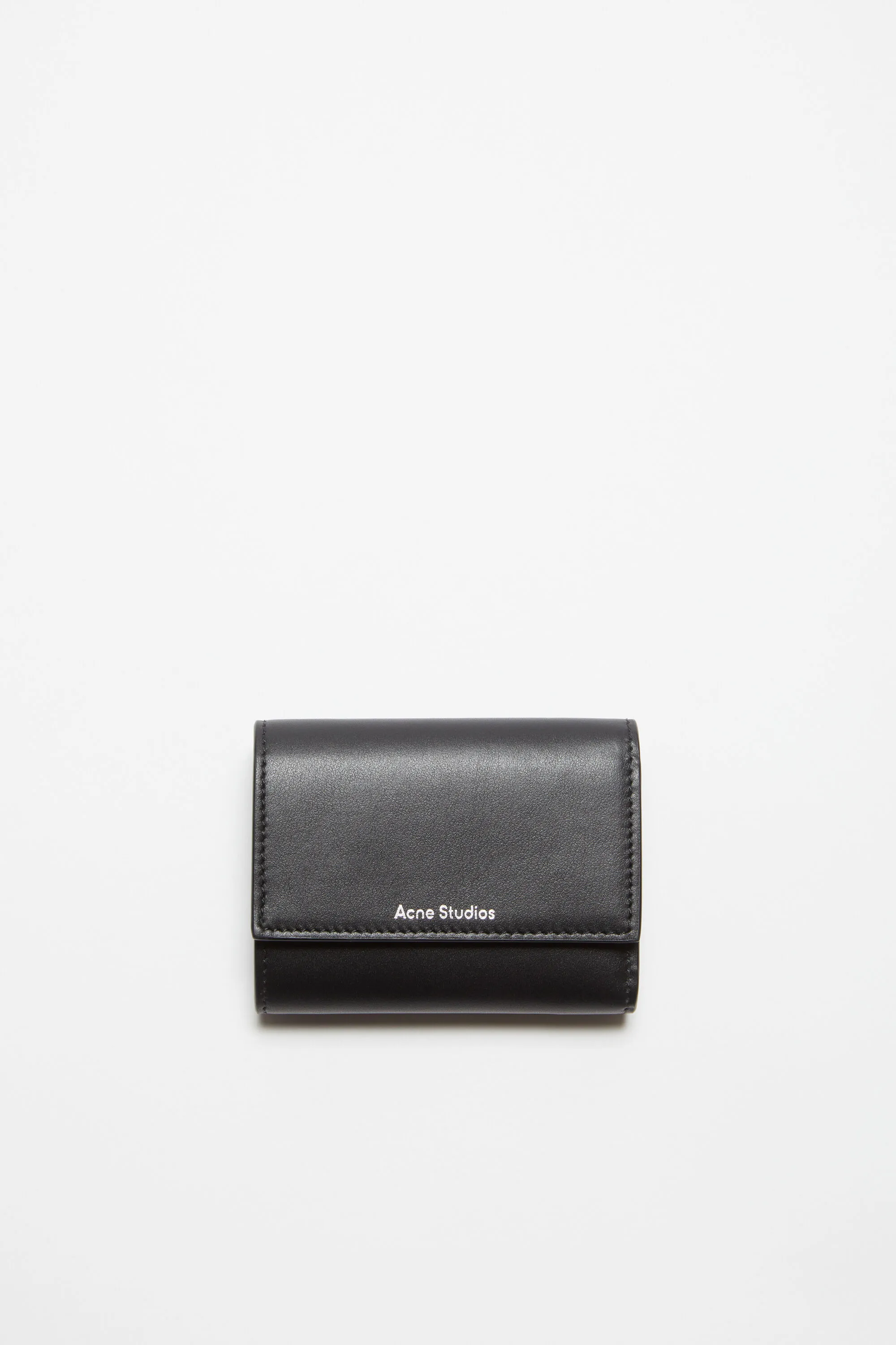 

Кожаный бумажник с тройным складыванием Acne Studios, черный