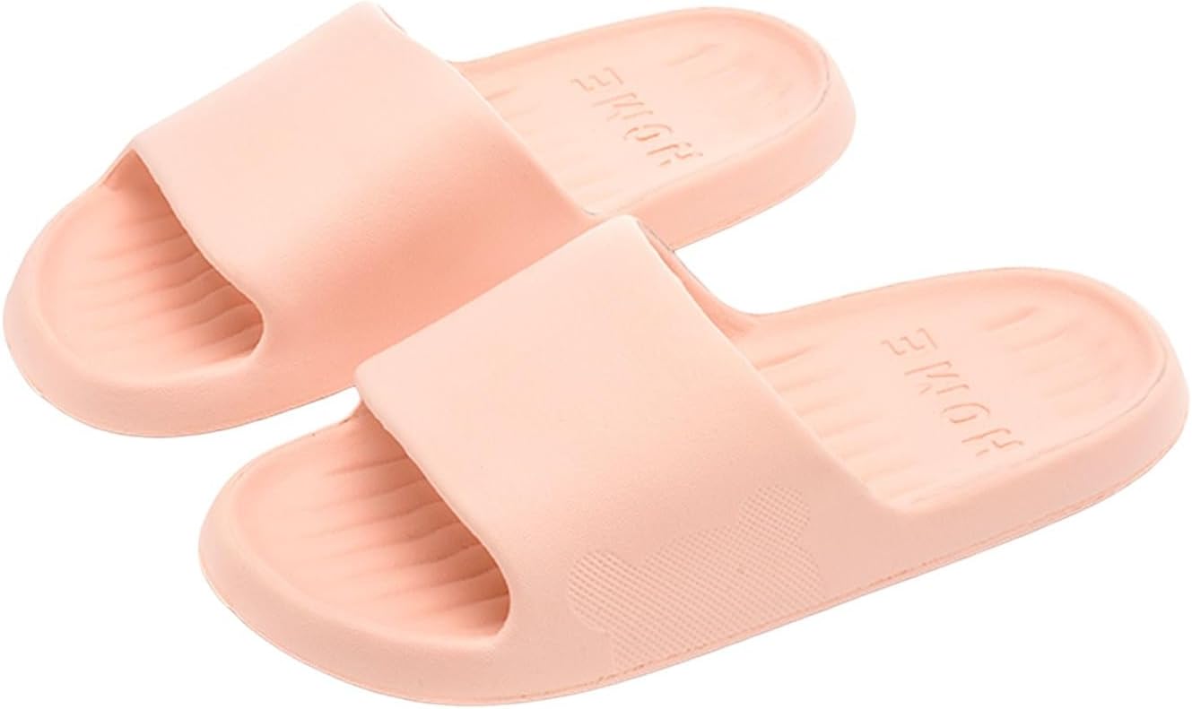 

Домашние тапочки-подушечки для женщин и мужчин, шлепанцы для душа Cloud Slides, легкие, с мягкой подошвой, быстросохнущие домашние тапочки Generic, розовый