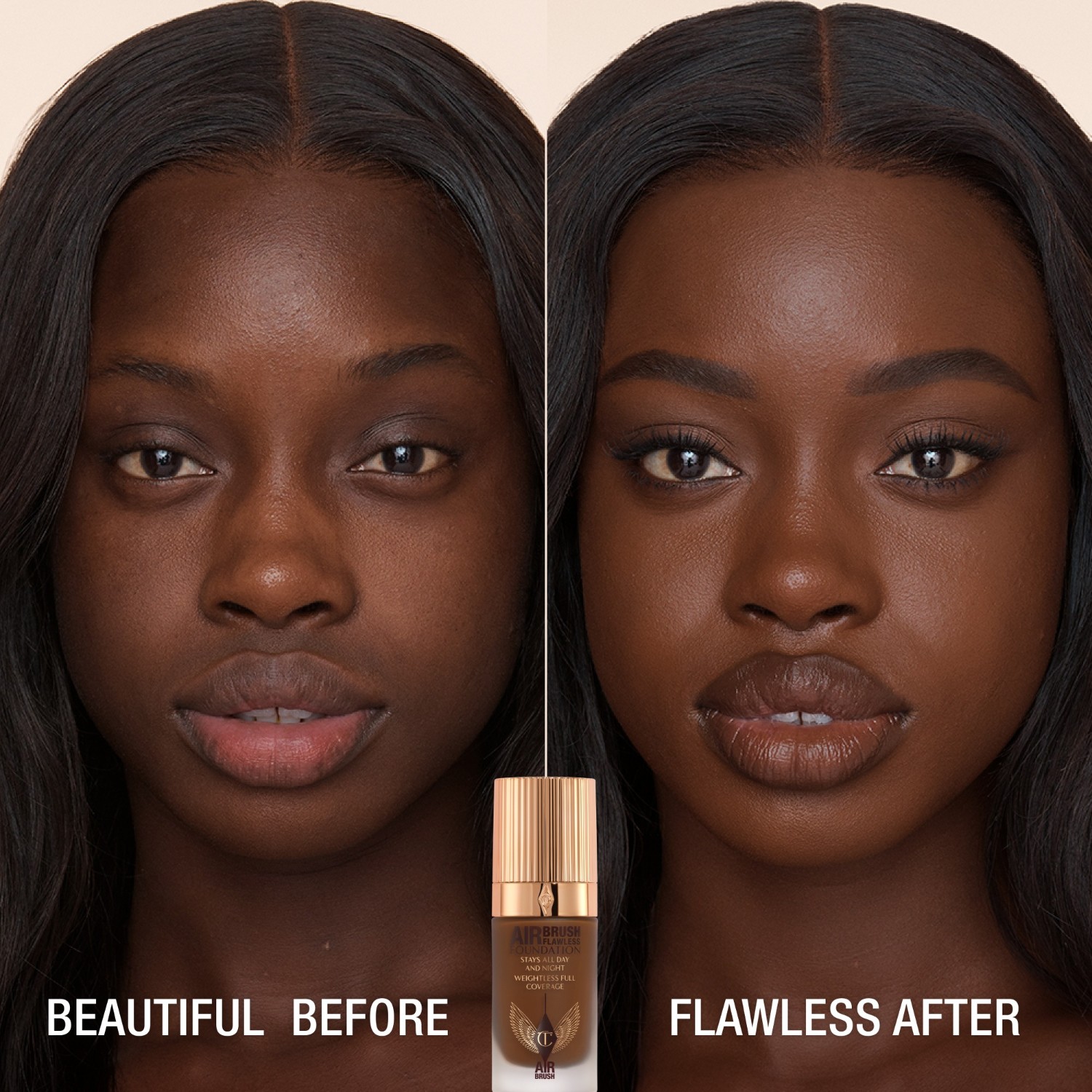 Тональный крем для лица airbrush flawless Charlotte Tilbury, 16 - cool, объем 30 мл — фото 2