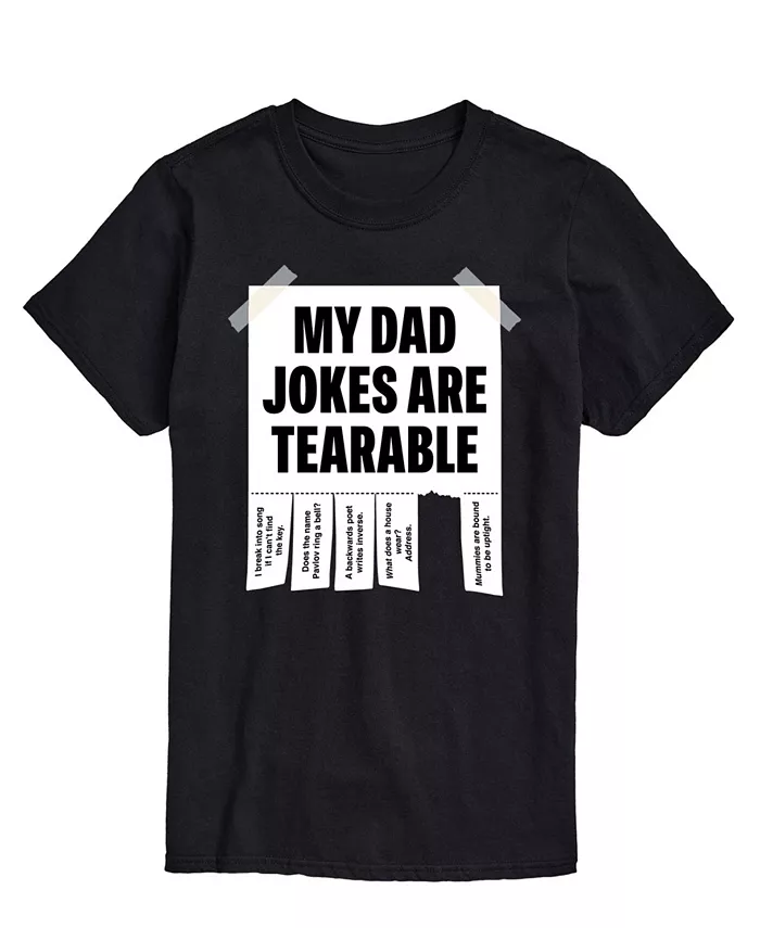 

Мужская футболка с коротким рукавом My Dad Jokes are Tearable AIRWAVES, черный