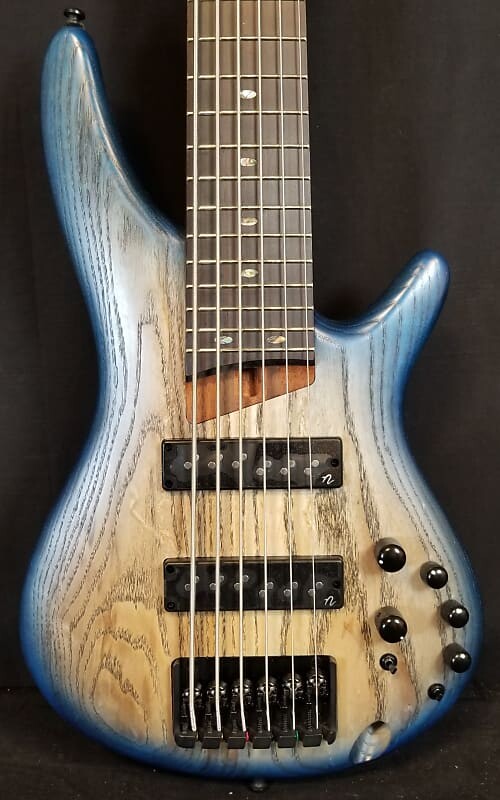

Басс гитара Ibanez SR606E SR Standard 6 String Electric Bass, Ash Body, Cosmic Blue Starburst Flat 2023
