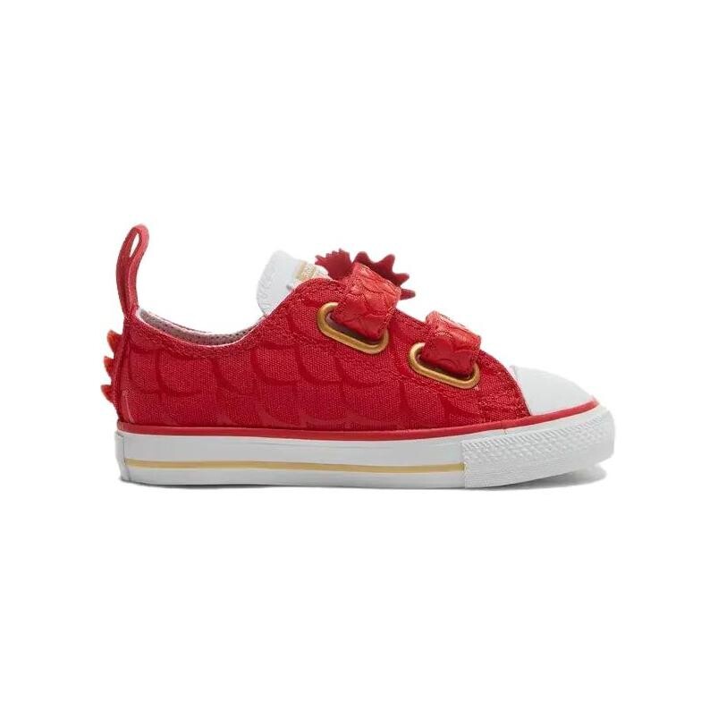Чак Тейлор All Star Easy-On TD «Год Дракона», кроссовки Converse, красный/белый — фото 2