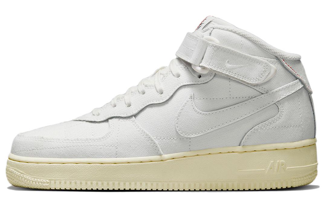 

Белые парусиновые кроссовки Nike Air Force 1 Mid '07 Summit, Белый, Белые парусиновые кроссовки Nike Air Force 1 Mid '07 Summit