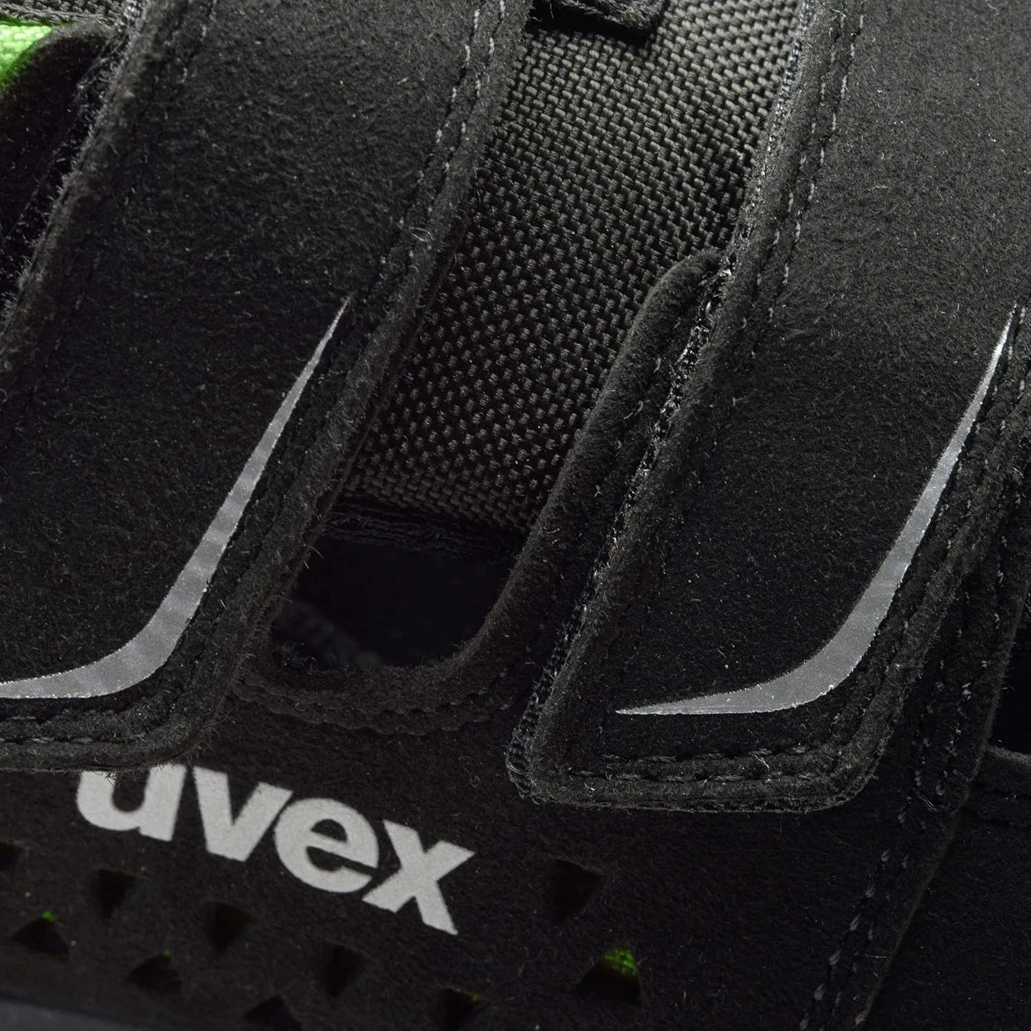 Рабочие сандалии Uvex 2 Xenova - защитные сандалии S1P SRC ESD - оранжево-черные, черно-зеленые — фото 2