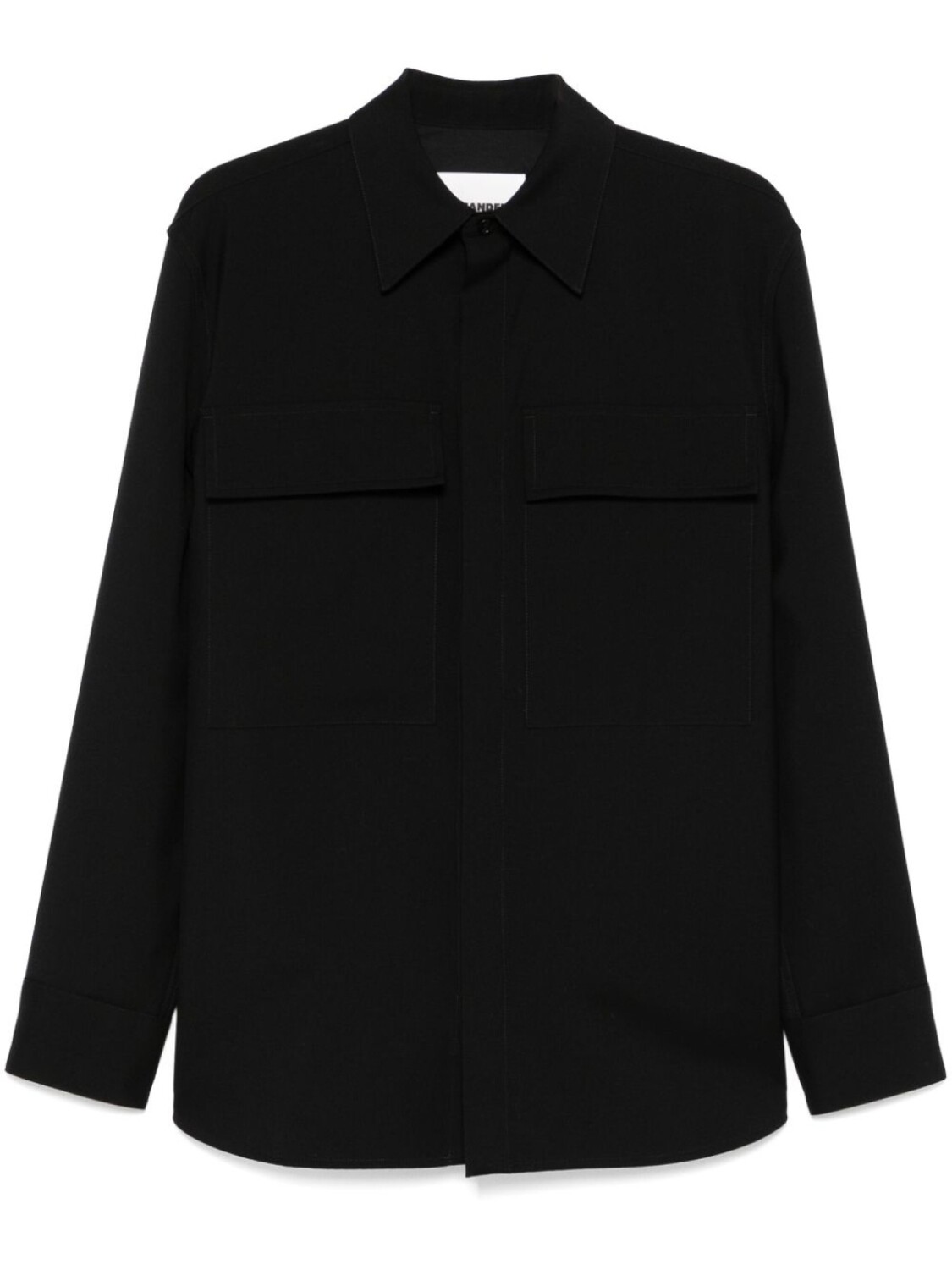 

Jil Sander шерстяная куртка-рубашка, черный